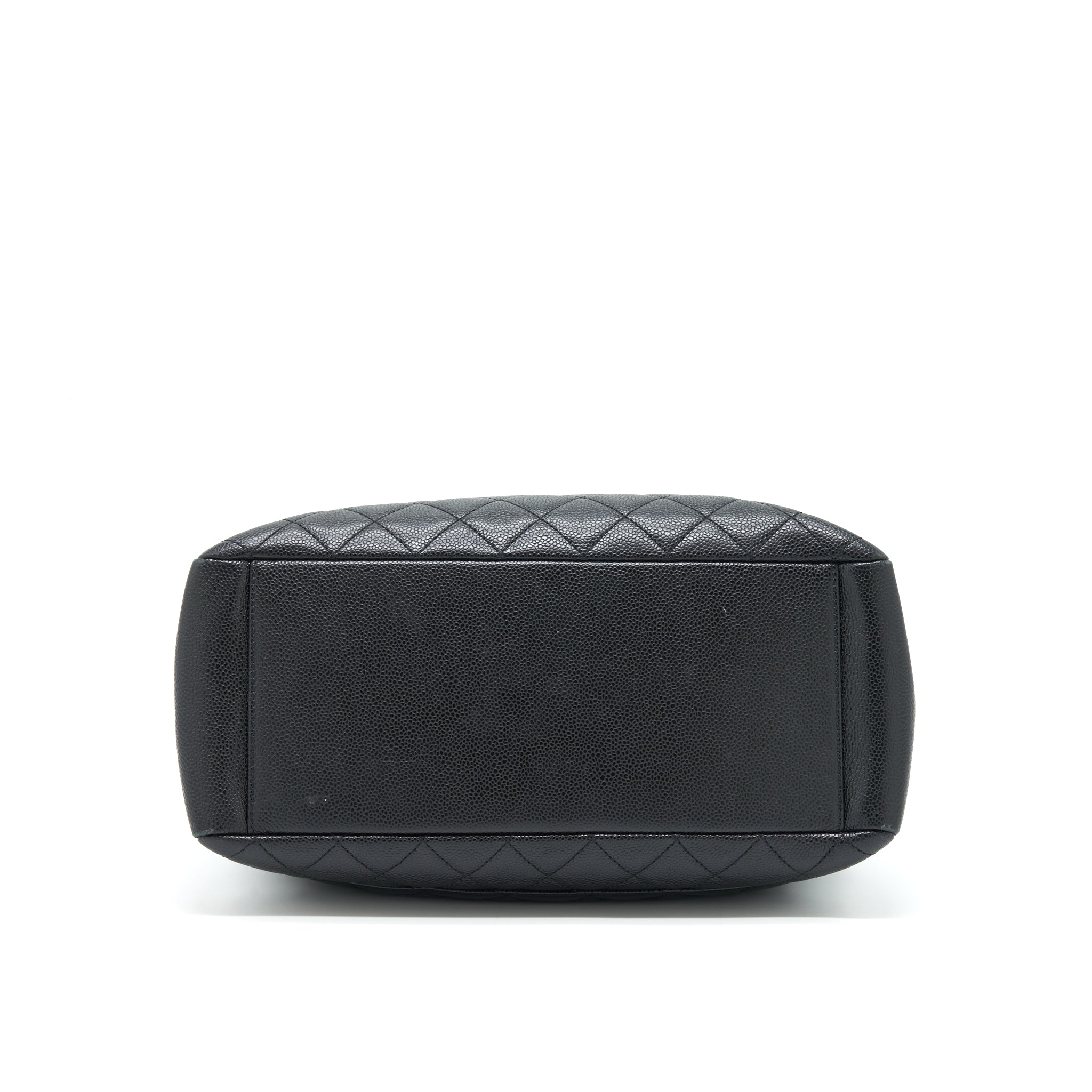 CHANEL GRAND SHOPPING TOTE BAG CAVIAR BLACK SHW