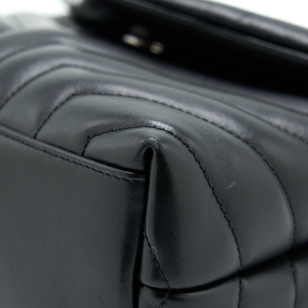SAINT LAURENT/ YSL LOULOU BAG BLACK WITH BLACK HARDWARE