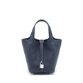 HERMES PICOTIN 18 LOCK BAG CLEMENCE BLUE NUIT SHW