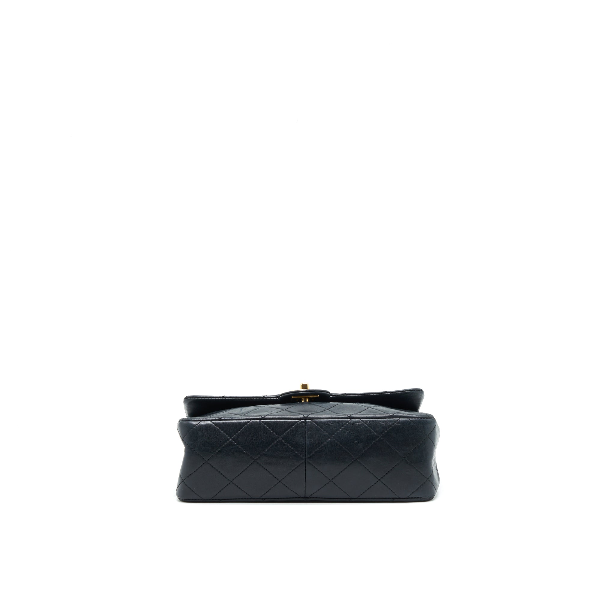 CHANEL VINTAGE SMALL FLAP BAG LAMBSKIN BLACK GHW