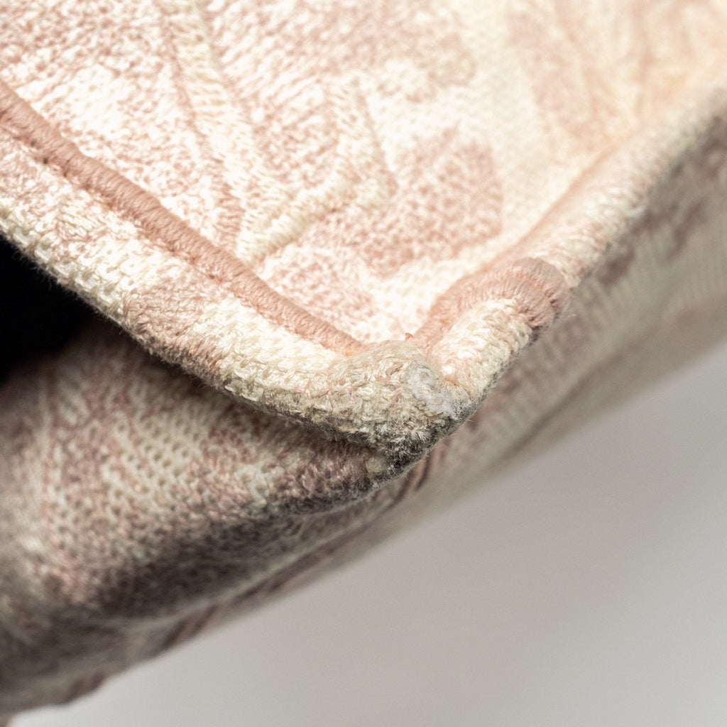 DIOR MEDIUM BOOK TOTE PINK TOILE DE JOUY EMBROIDERY