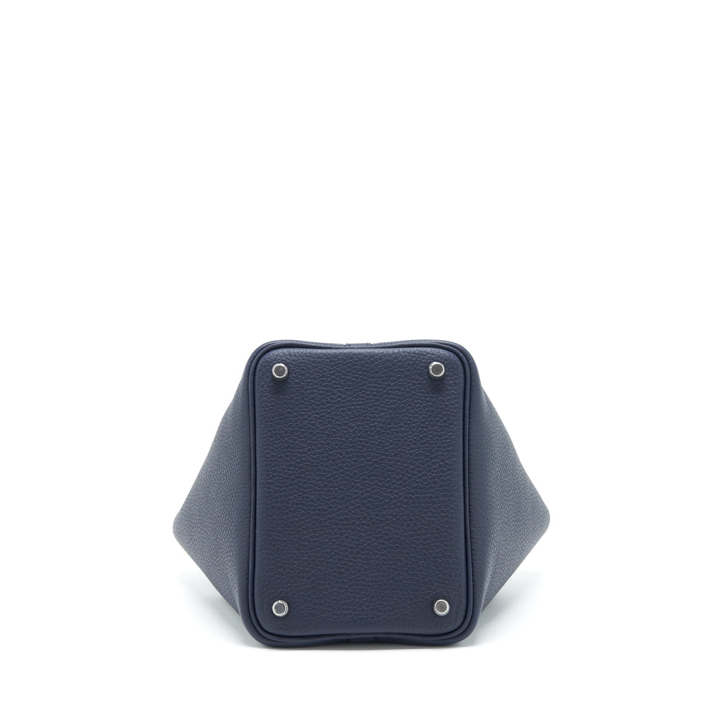 HERMES PICOTIN 18 LOCK BAG CLEMENCE BLUE NUIT SHW