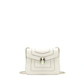 BVLGARI SERPENTI CROSS BODY BAG WHITE