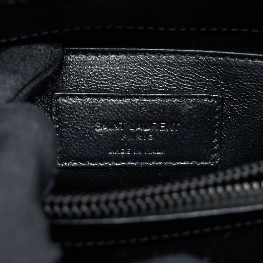SAINT LAURENT/ YSL LOULOU BAG BLACK WITH BLACK HARDWARE