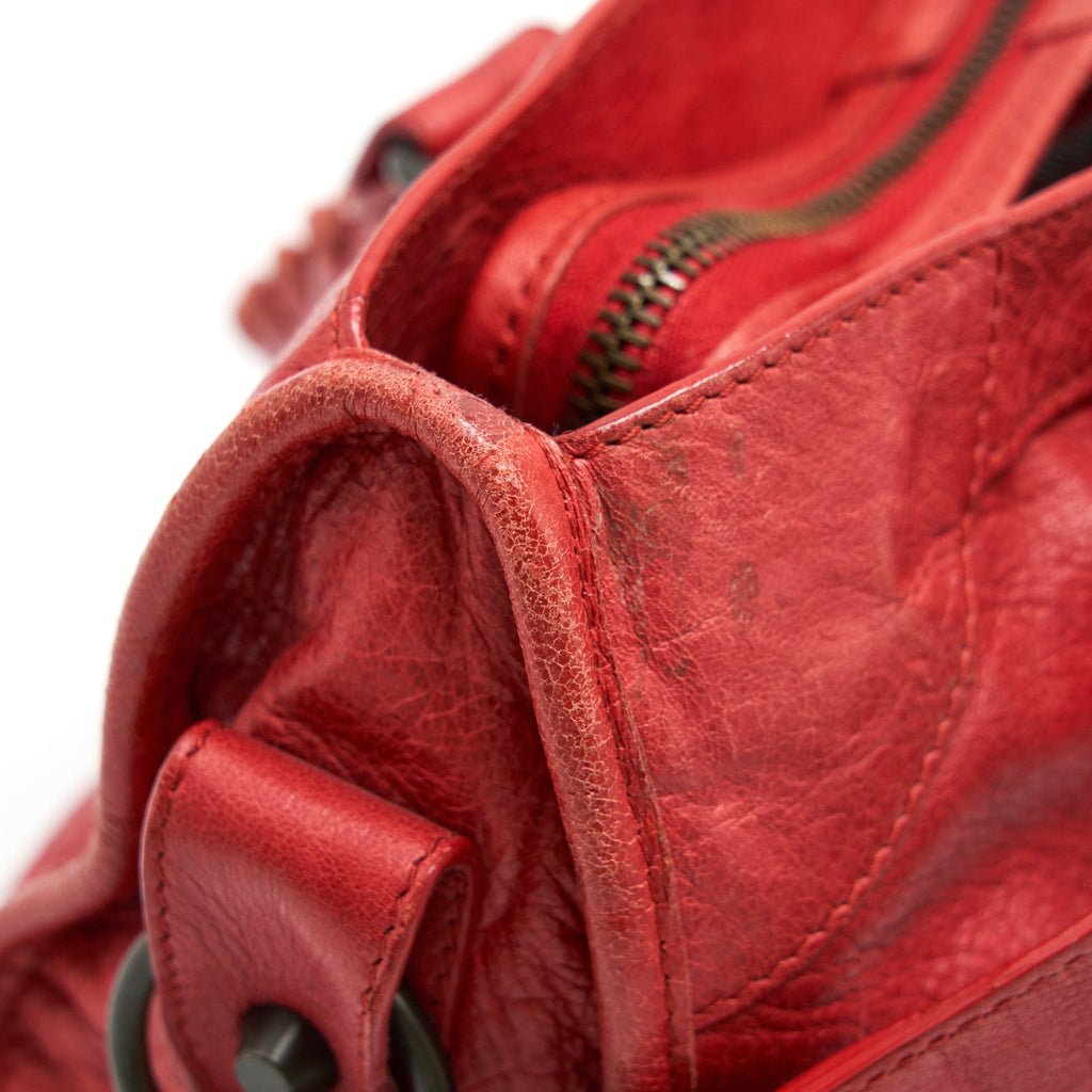 BALENCIAGA CLASSIC CITY BAG RED