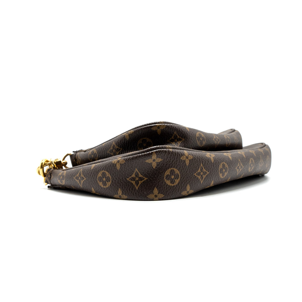 LOUIS VUITTON MULTI POCHETTE ROSE CLAIR STRAP MONOGRAM CANVAS GHW
