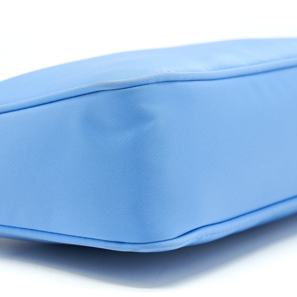 PRADA NYLON SHOULDER BAG BLUE