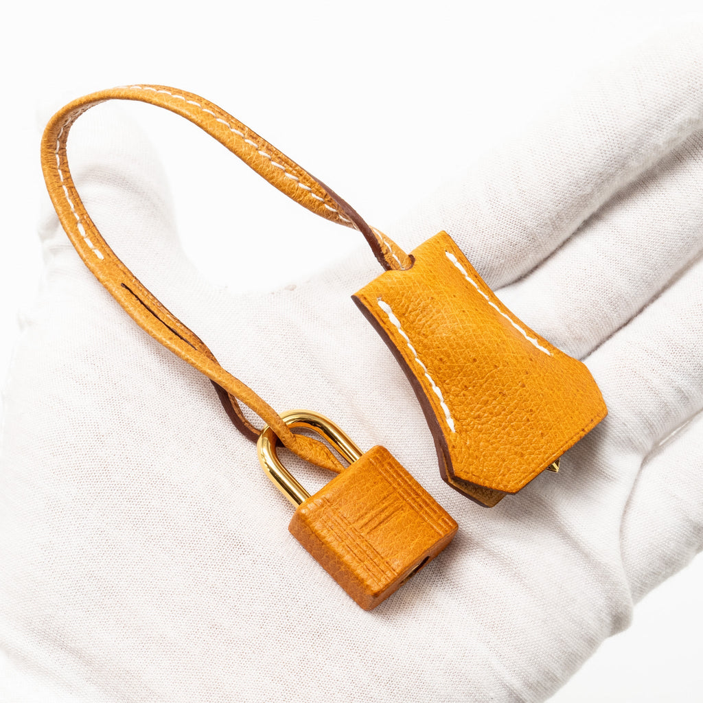HERMES KELLY 25 PEAU DE PORC TOFFEE GHW