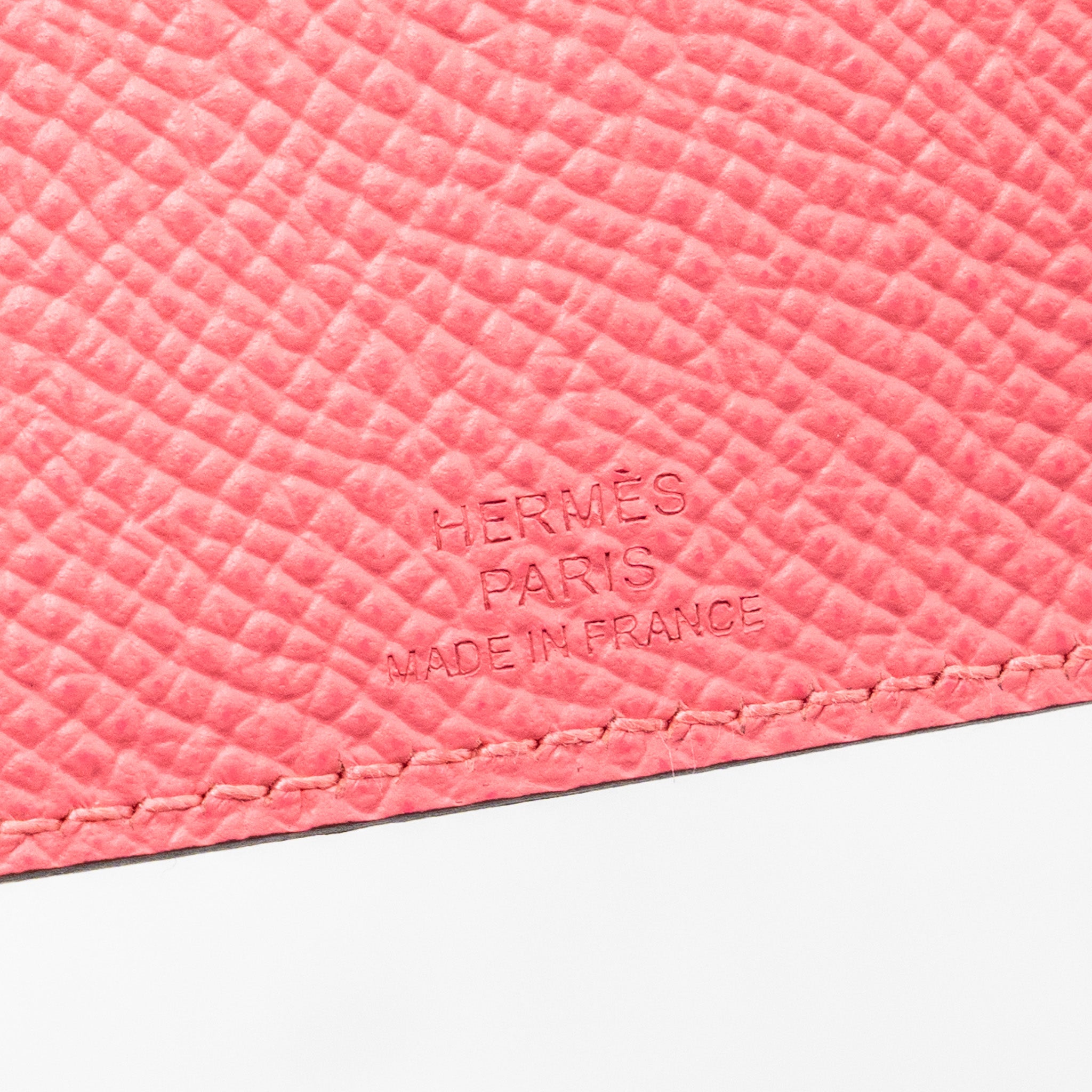 HERMES TARMAC PASSPORT HOLDER EPSOM ROSE AZALEE SHW