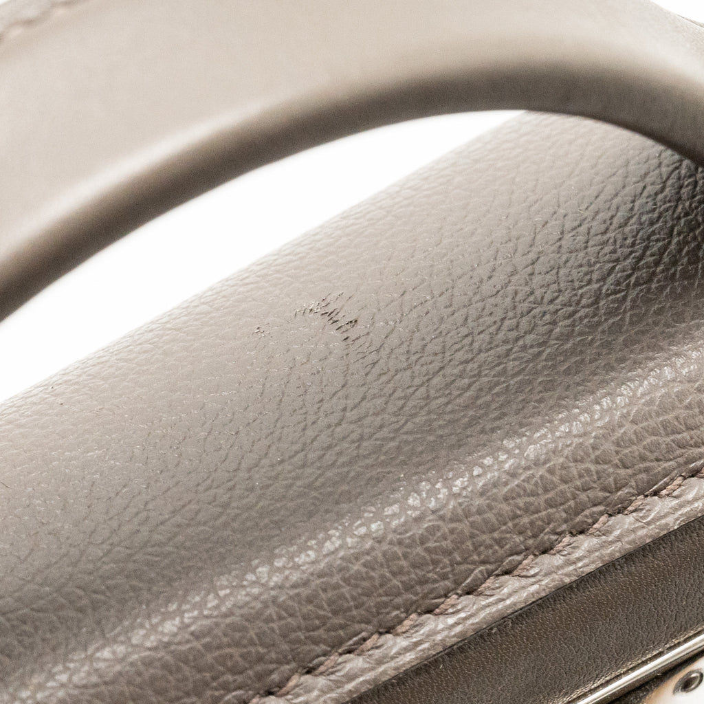 HERMES MINI 2424 24/24-21 BAG EVERCOLOR / SWIFT GRIS ETAIN SHW