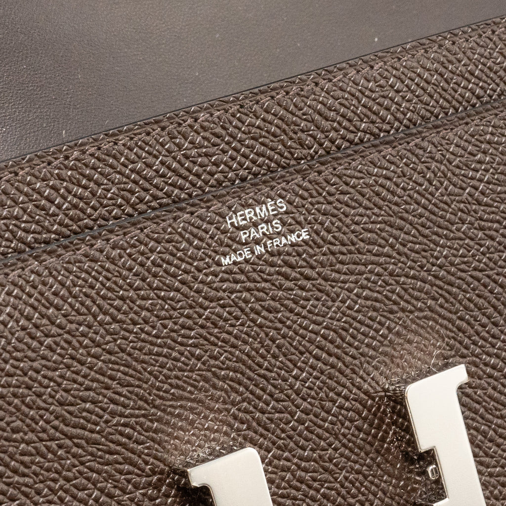 HERMES CONSTANCE TO GO EPSOM CHOCOLATE SHW