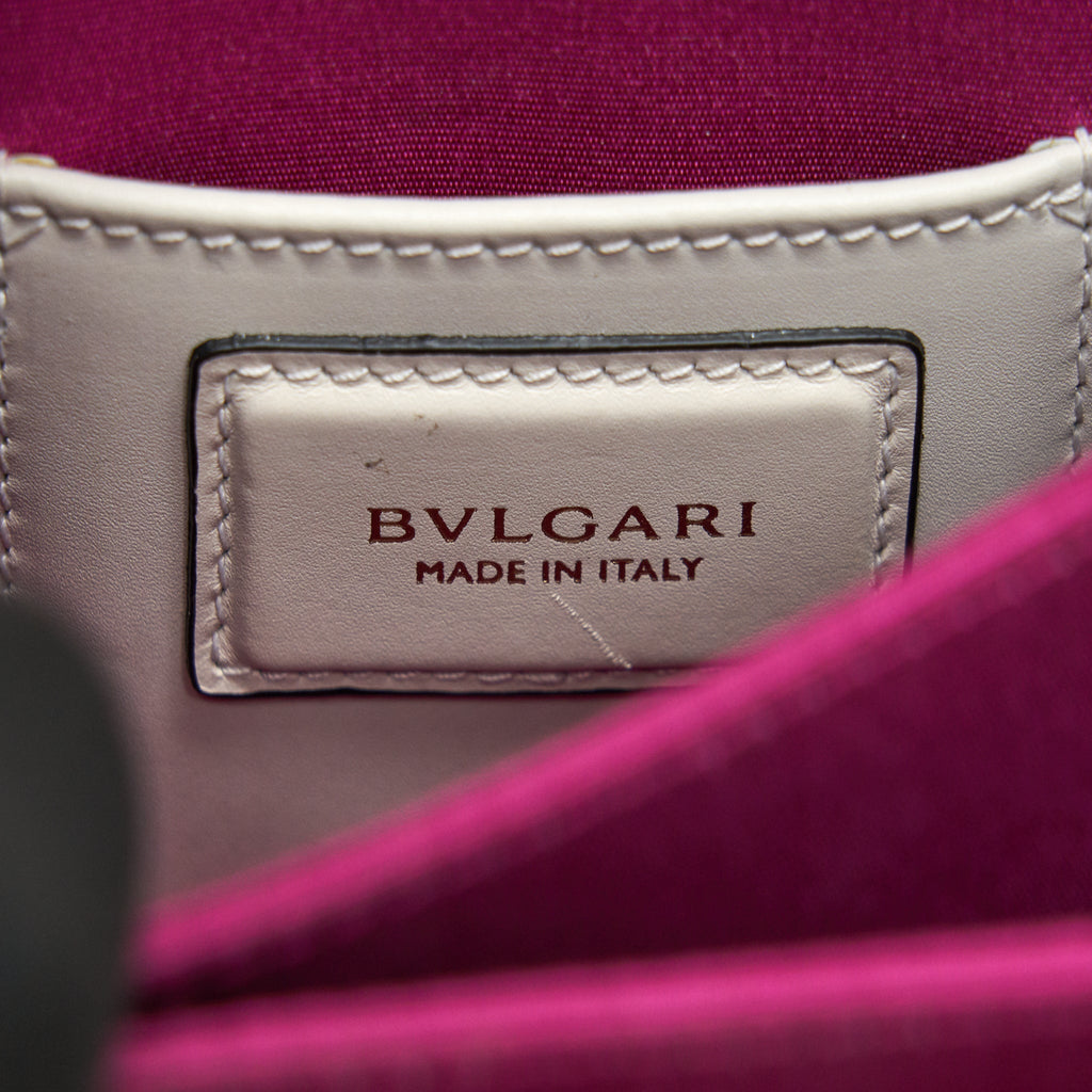BVLGARI SERPENTI FOREVER CROSSBODY BAG WITH HANDLE WHITE