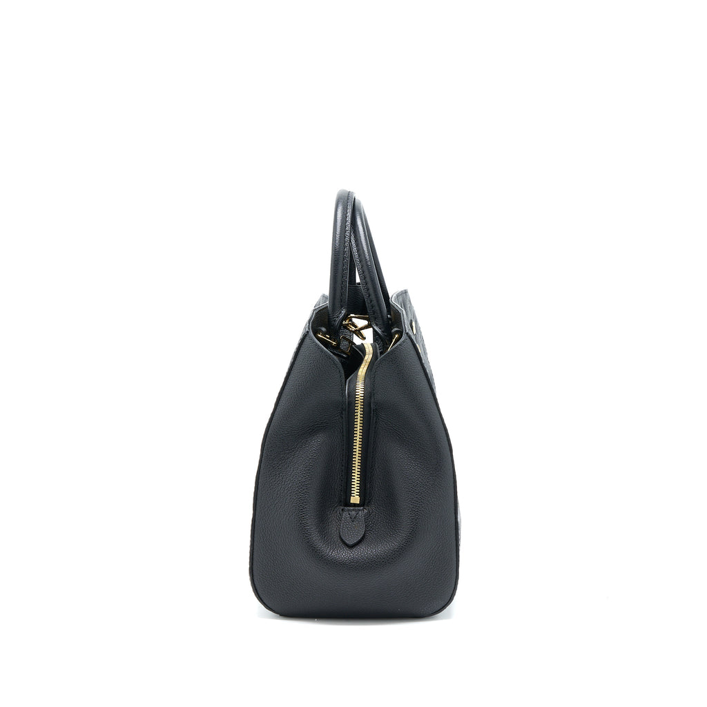LOUIS VUITTON MONTAIGNE MM MONOGRAM EMPREINTE BLACK GHW