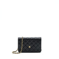 CHANEL 22P CLASSIC WALLET ON CHAIN CAVIAR BLACK LGHW (MICROCHIP)