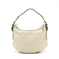GUCCI GG SUPREME PRINT BAG LIGHT GREY GHW