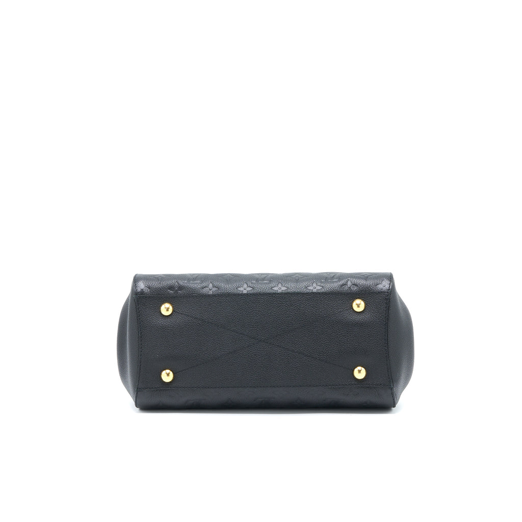 LOUIS VUITTON MONTAIGNE MM MONOGRAM EMPREINTE BLACK GHW