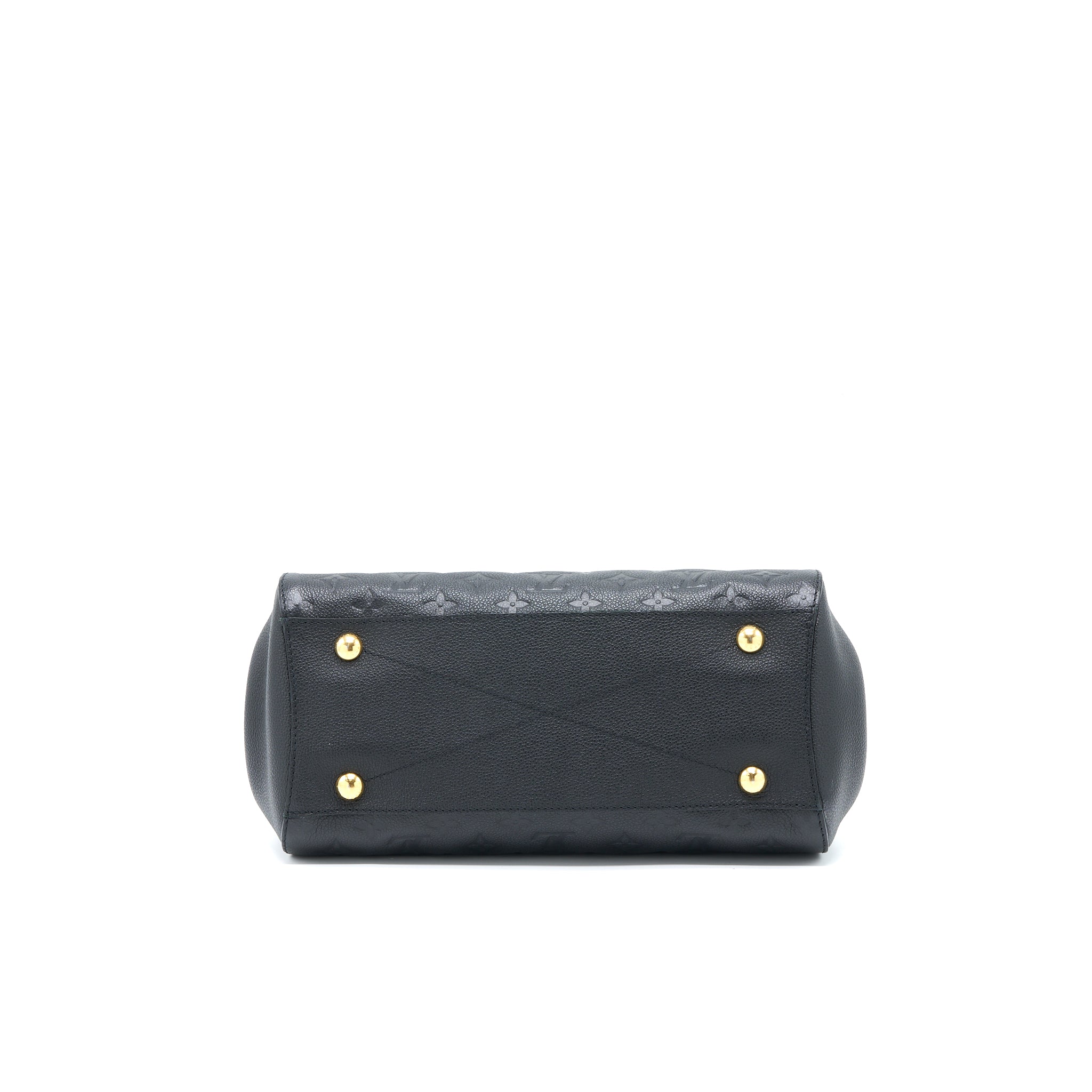 LOUIS VUITTON MONTAIGNE MM MONOGRAM EMPREINTE BLACK GHW