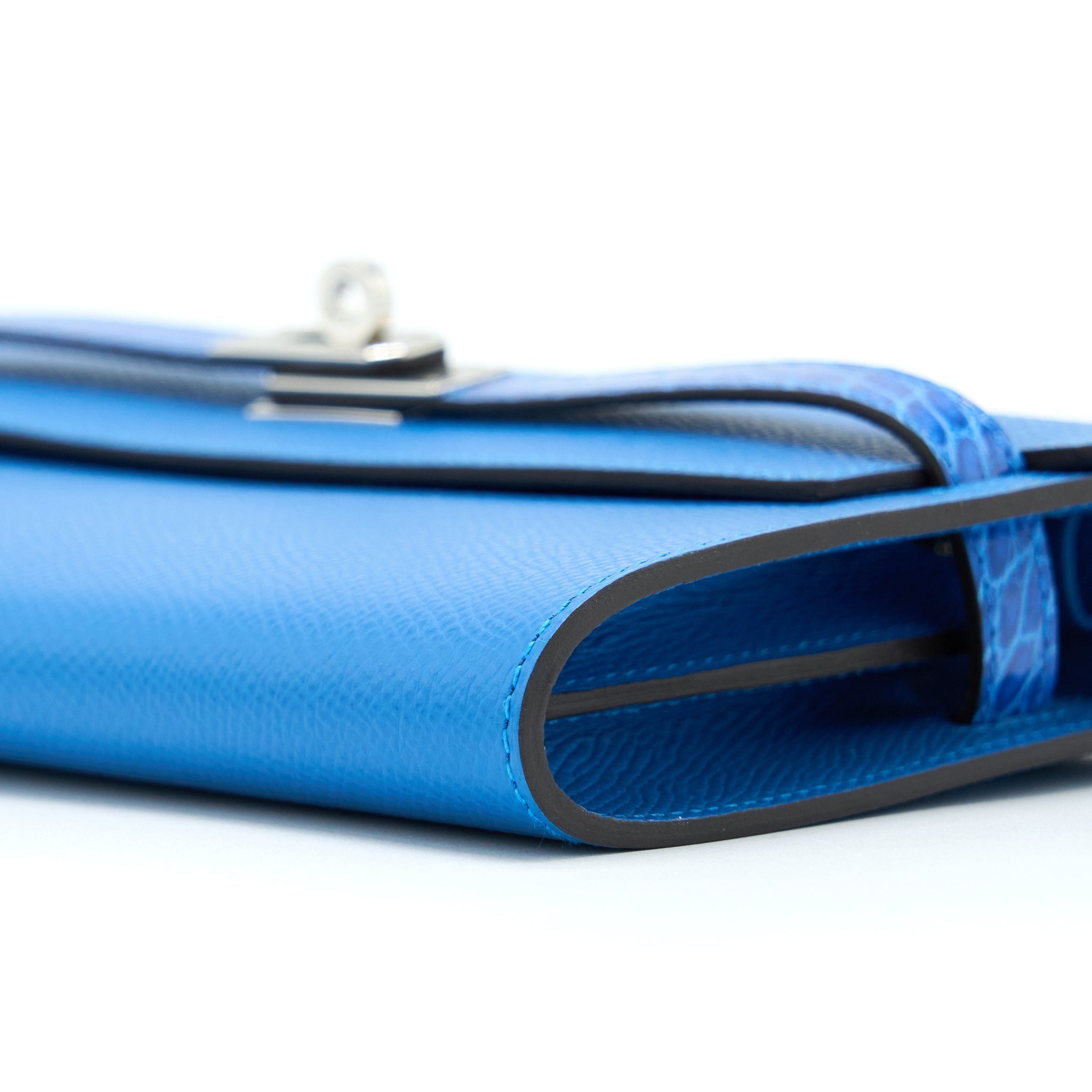 HERMES KELLY TO GO TOUCH EPSOM/ALLIGATOR MYKONOS/BLEU ZELLIGE SHW