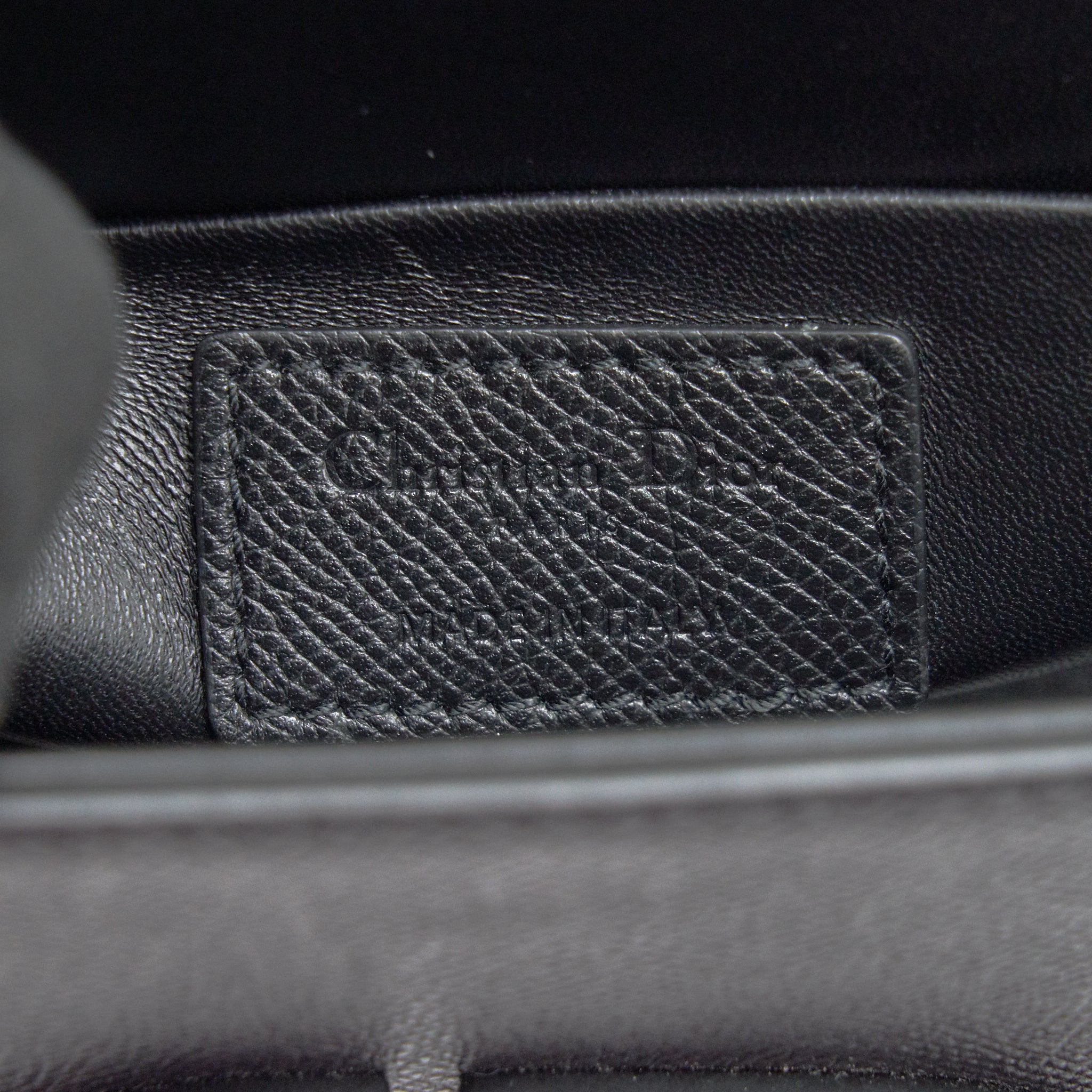 DIOR 30 MONTAIGNE BOX BAG IN GRAINED CALFSKIN SO BLACK