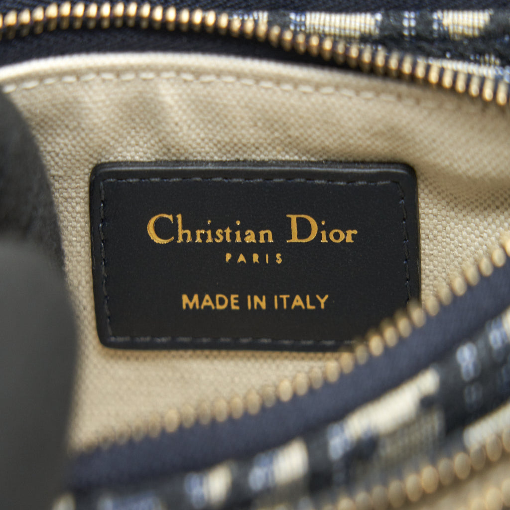 CHRISTIAN DIOR SADDLE POUCH NAVY