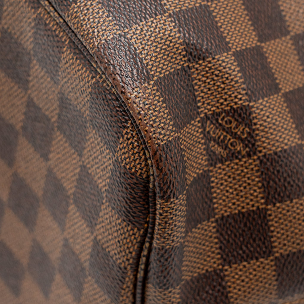 LOUIS VUITTON NEVERFULL MM DAMIER EBENE CANVAS GHW