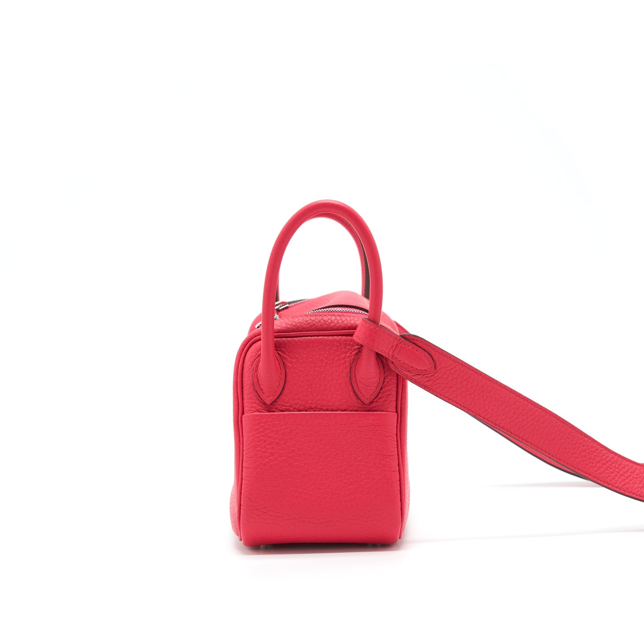 HERMES MINI LINDY CLEMENCE ROSE EXTREME SHW