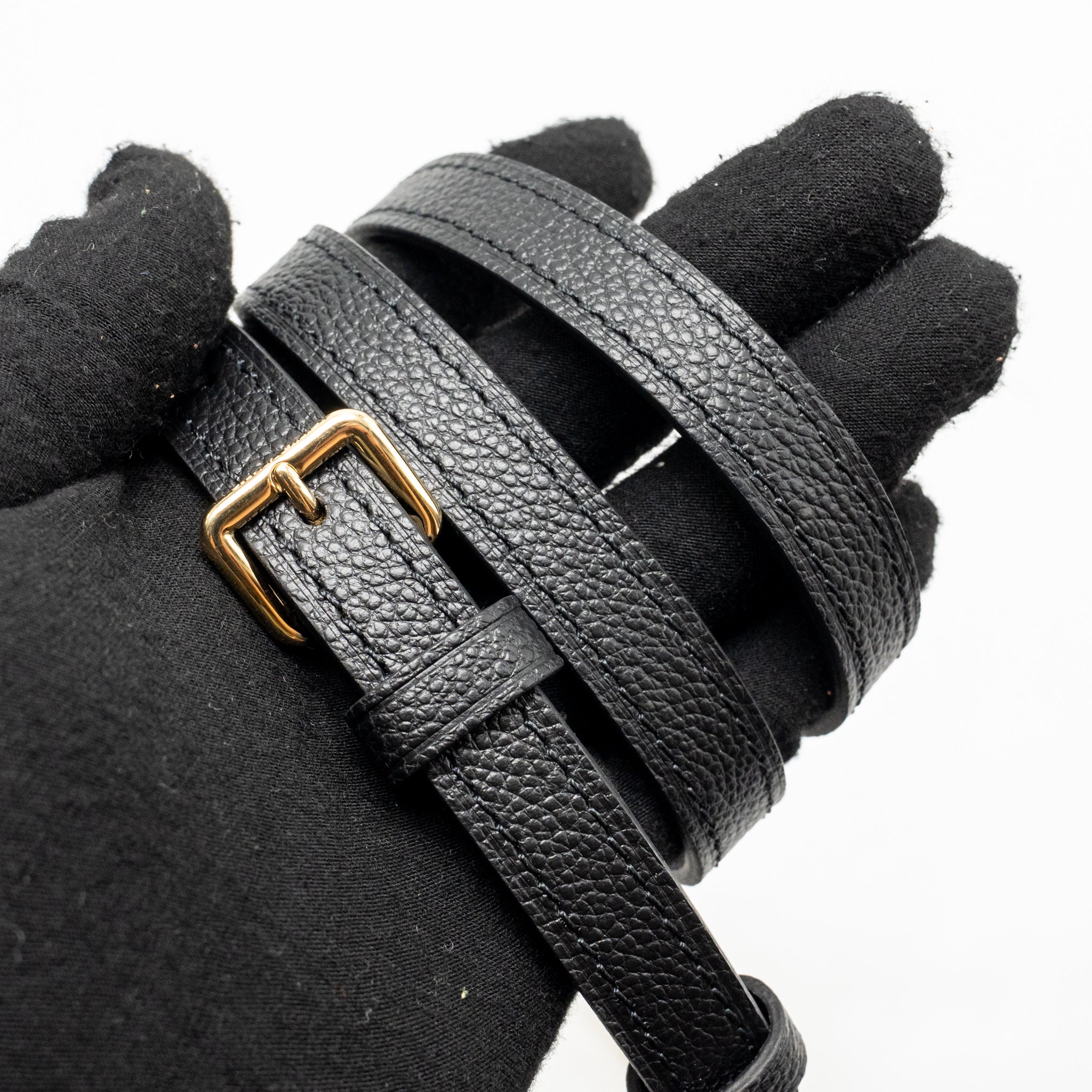 LOUIS VUITTON NANO SPEEDY MONOGRAM EMPREINTE LEATHER BLACK GHW