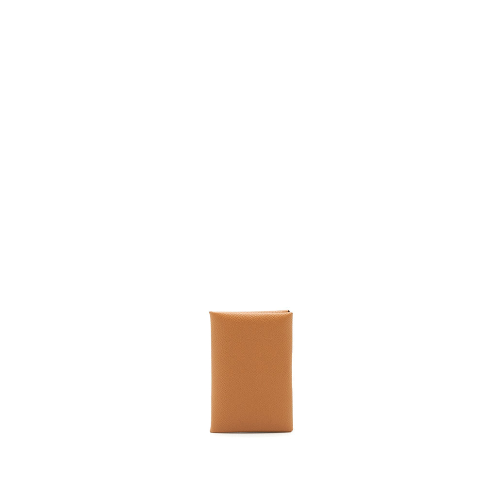HERMES CALVI CARD HOLDER EPSOM GOLD