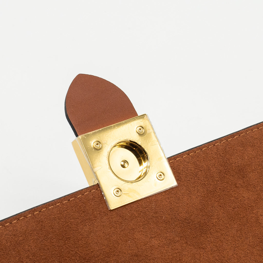 LOUIS VUITTON LOCK BB MONOGRAM CANVAS BROWN GHW