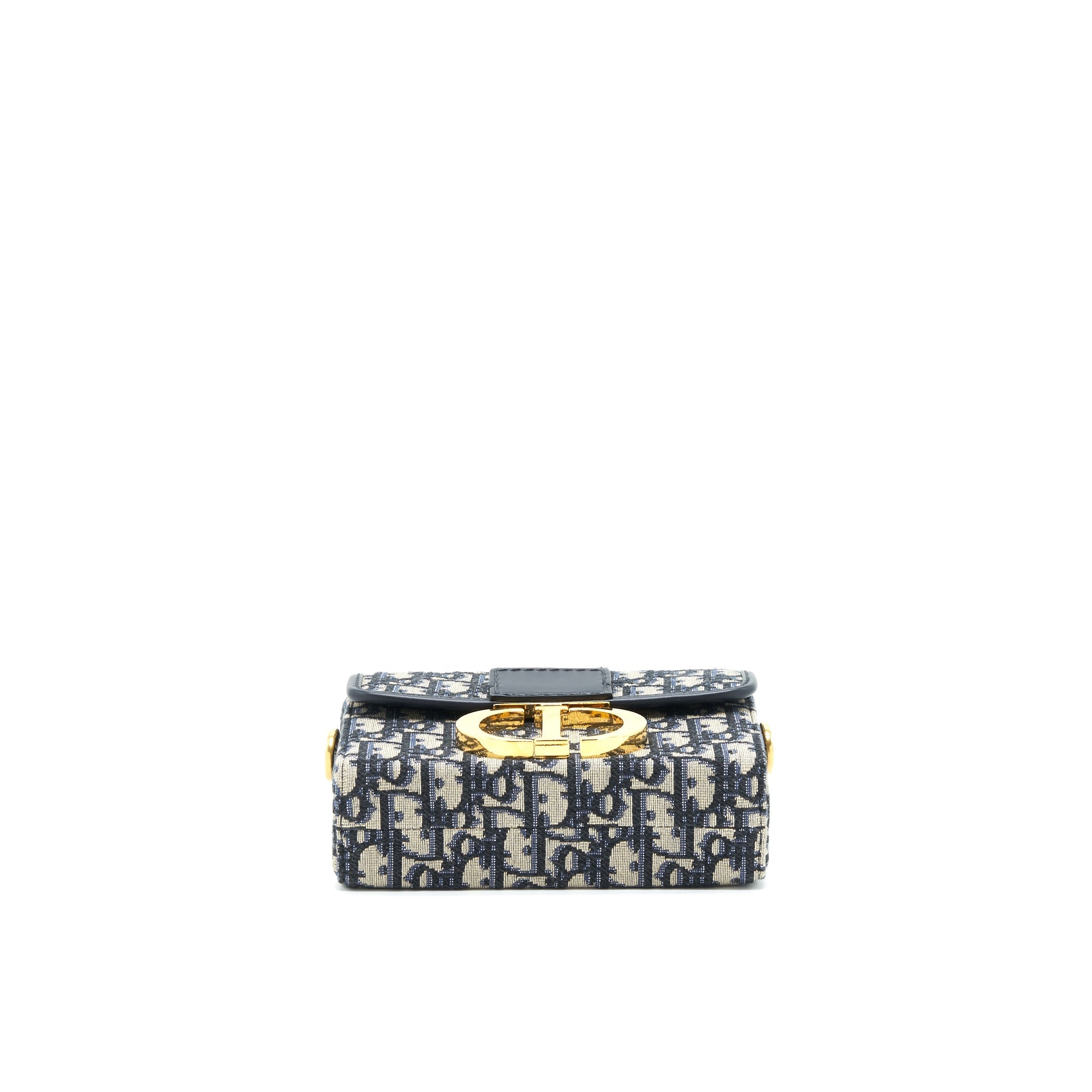 DIOR 30 MONTAIGNE MINI BOX BAG BLUE OBLIQUE