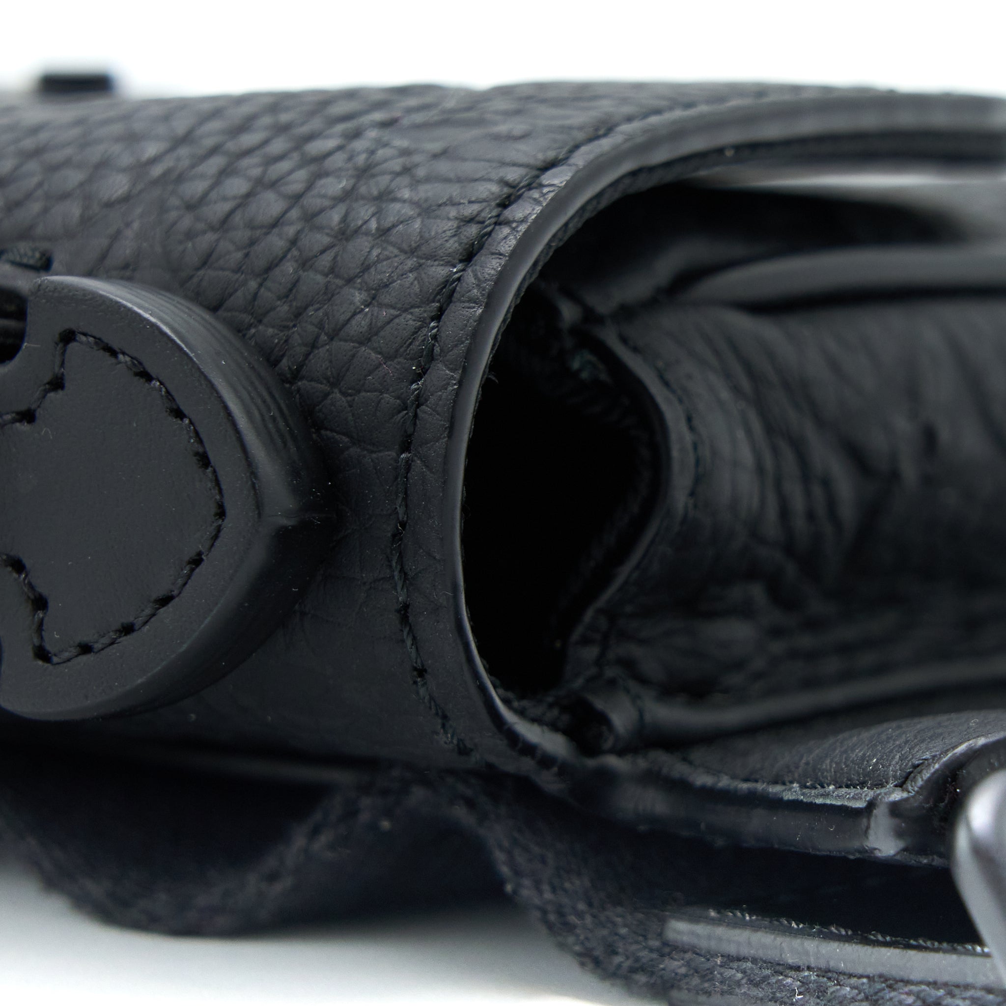 LOUIS VUITTON S LOCK SLINGBAG MONOGRAM-EMBOSSED TAURILLON BLACK BLACK HARDWARE (NEW VERSION)