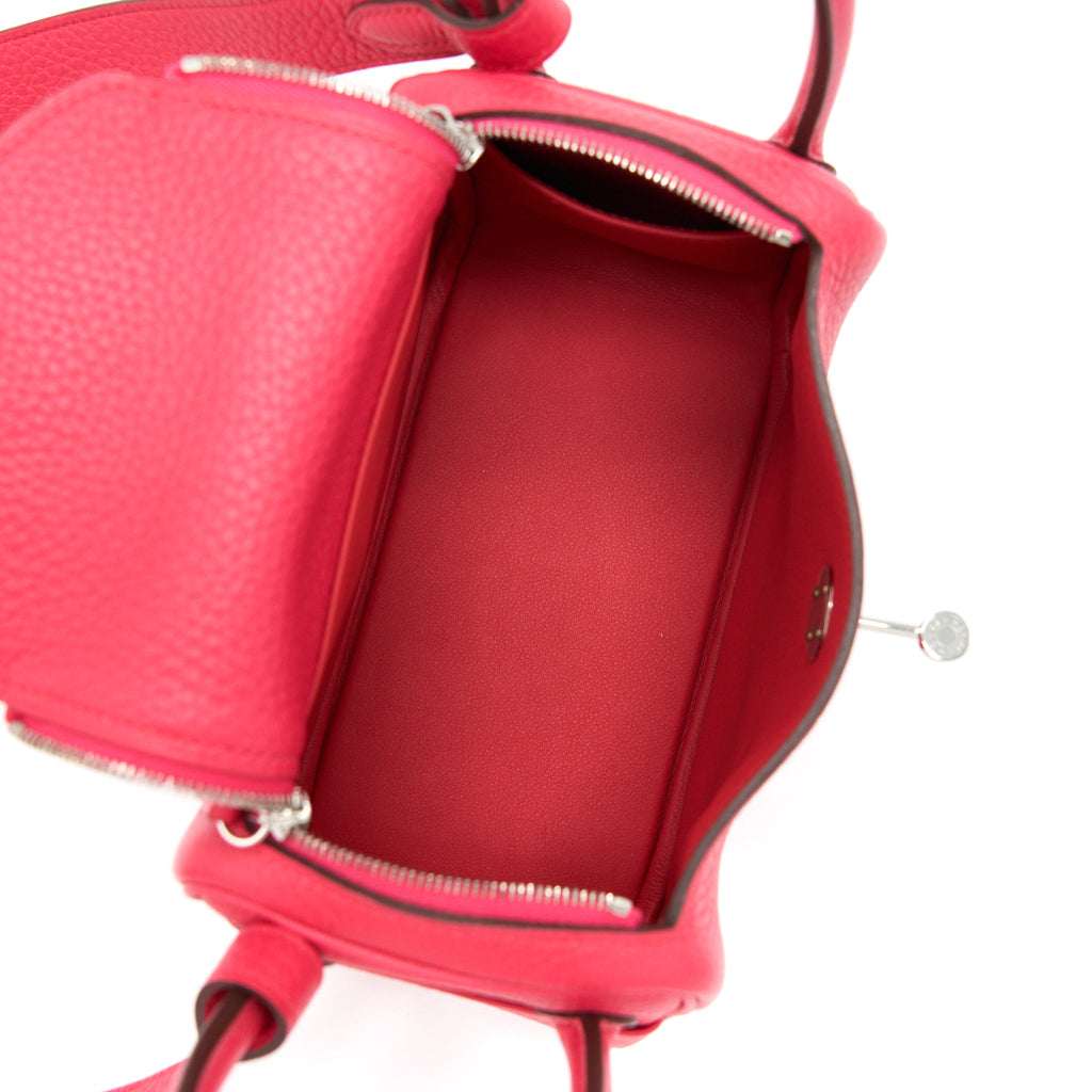 HERMES MINI LINDY CLEMENCE ROSE EXTREME SHW