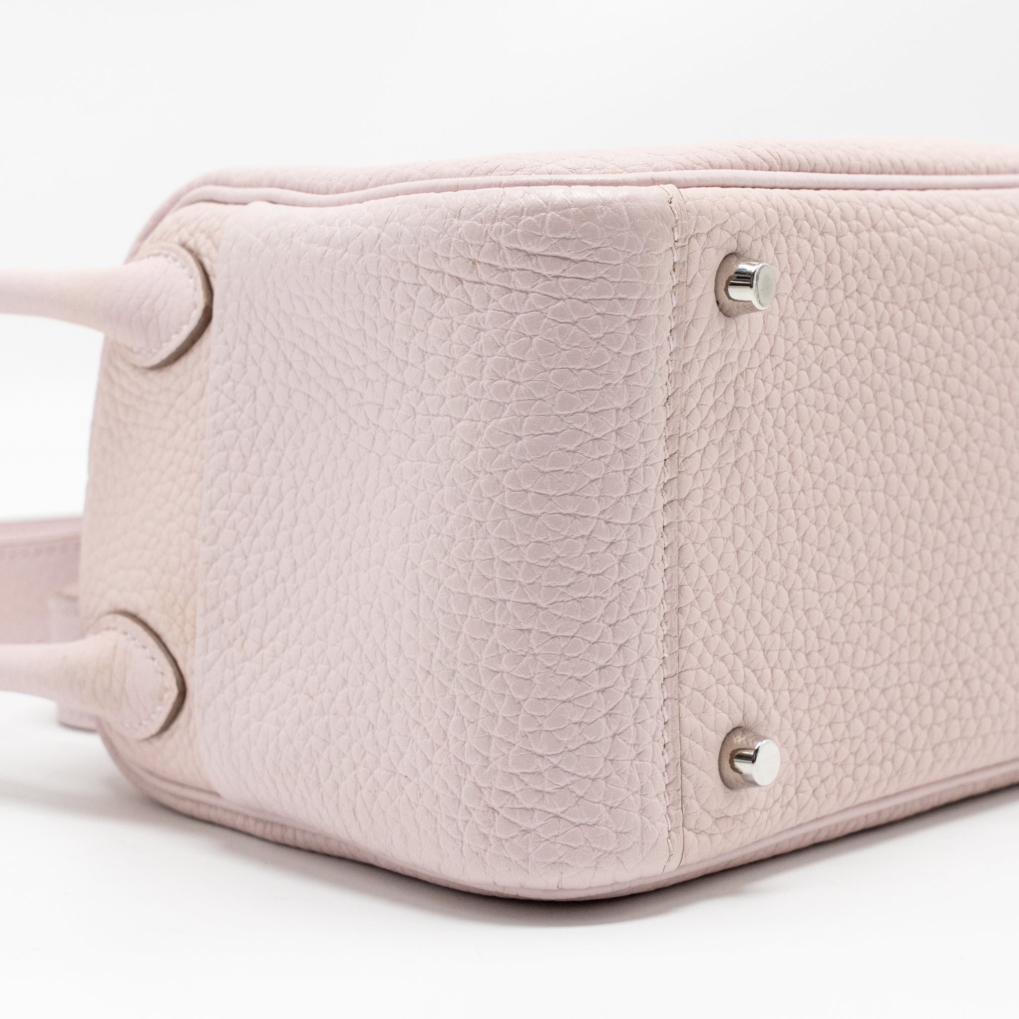 HERMES MINI LINDY CLEMENCE MAUVE PALE SHW