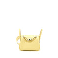 HERMES MINI LINDY CLEMENCE 1Z JAUNE POUSSIN SHW