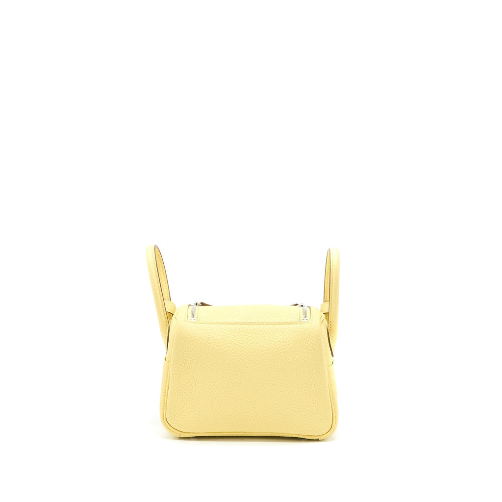 HERMES MINI LINDY CLEMENCE 1Z JAUNE POUSSIN SHW