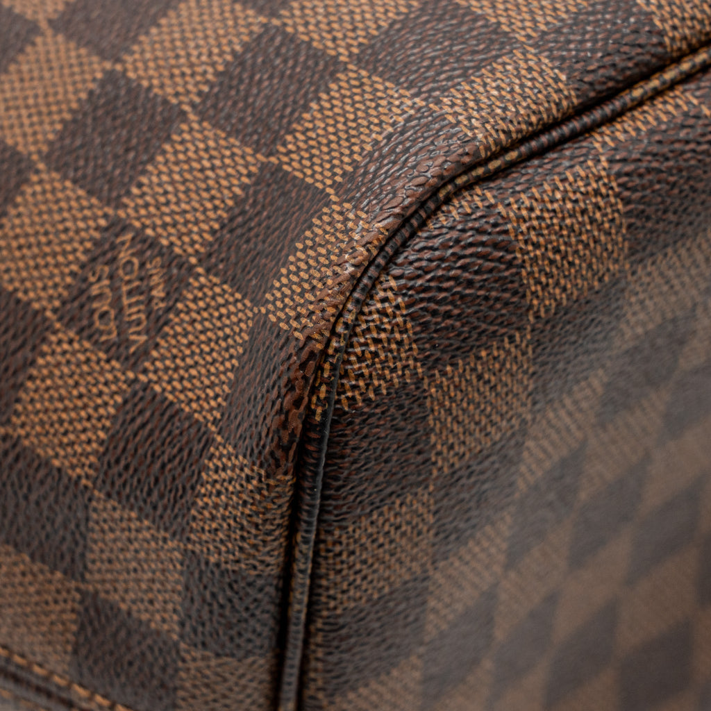 LOUIS VUITTON NEVERFULL MM DAMIER EBENE CANVAS GHW