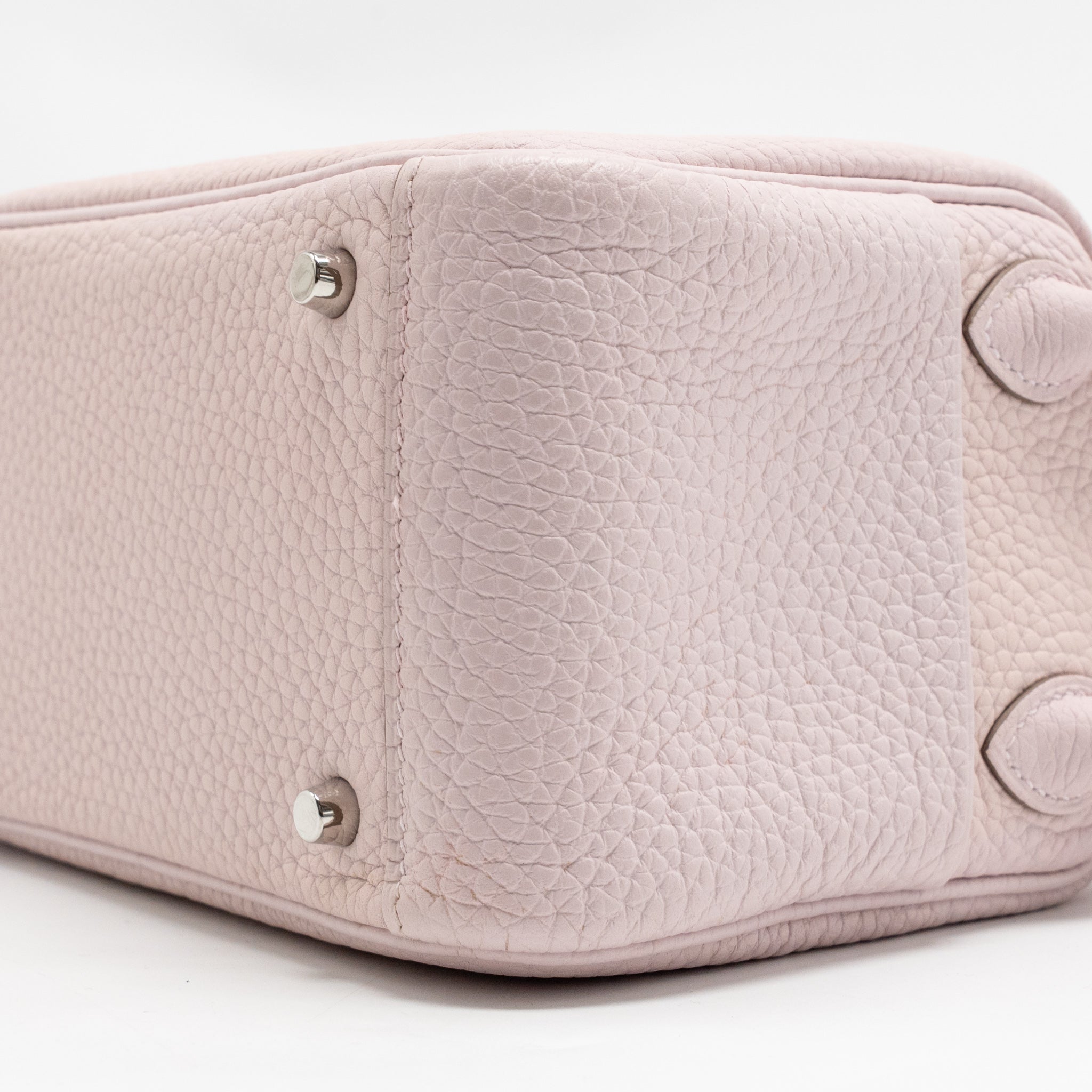 HERMES MINI LINDY CLEMENCE MAUVE PALE SHW