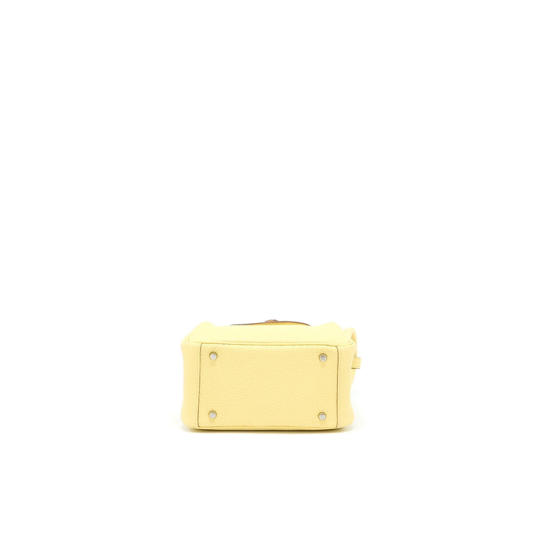 HERMES MINI LINDY CLEMENCE 1Z JAUNE POUSSIN SHW