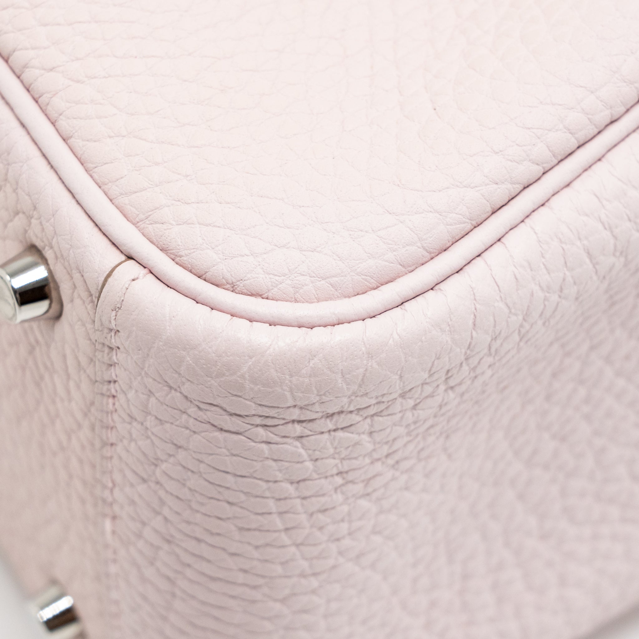 HERMES MINI LINDY CLEMENCE MAUVE PALE SHW