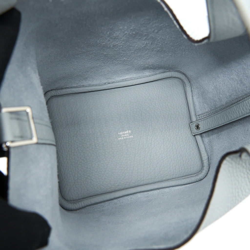 HERMES PICOTIN LOCK 18 BAG CLEMENCE BLEU PALE SHW
