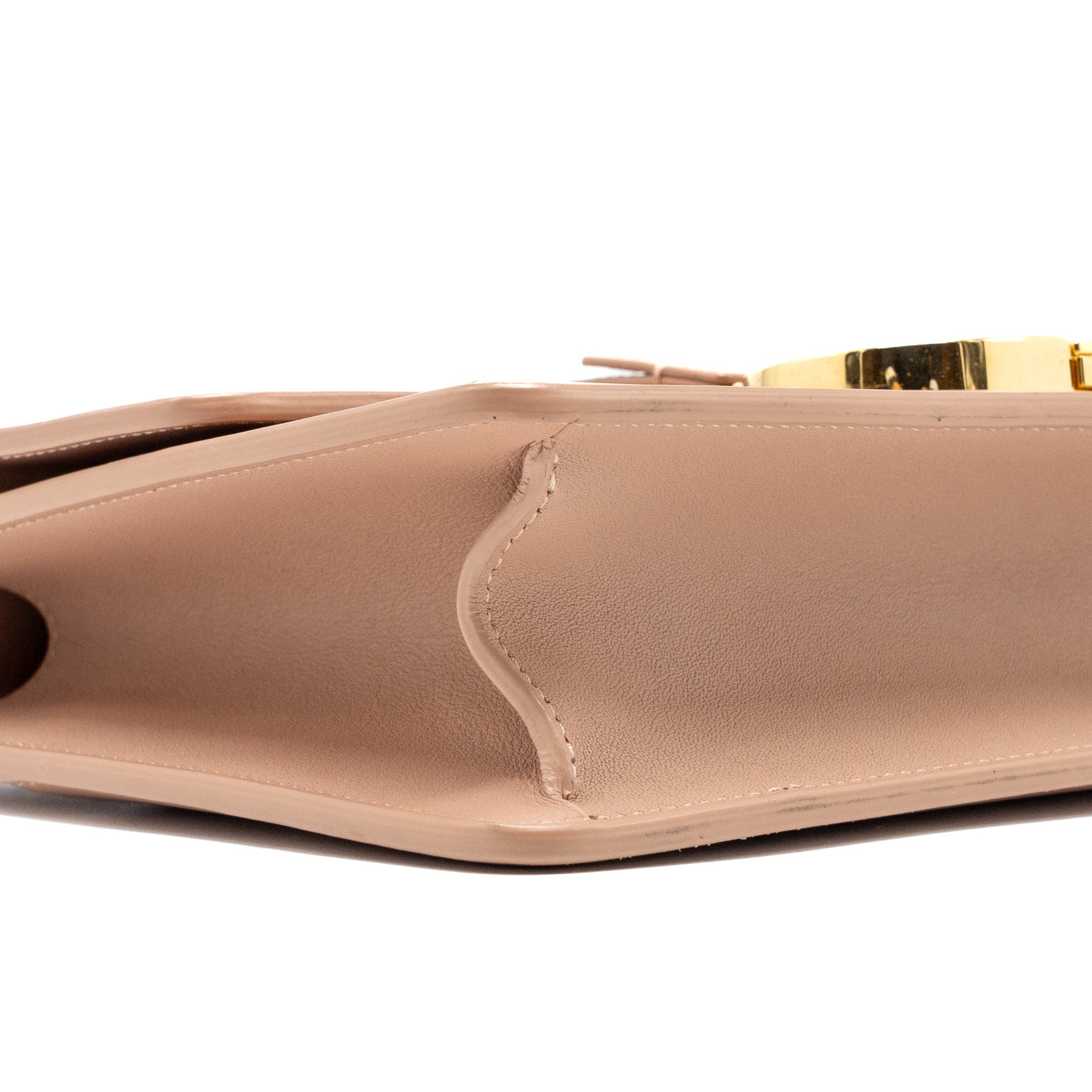 DIOR 30 MONTAIGNE MEDIUM FLAP BAG CALFSKIN BEIGE GHW