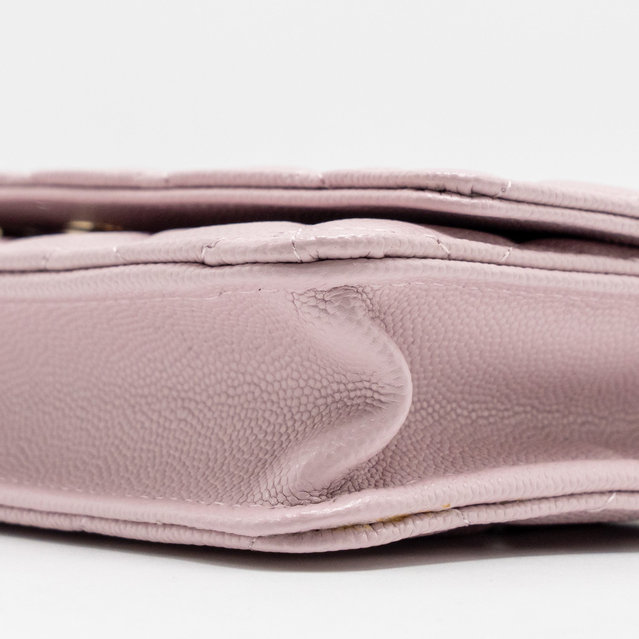 CHANEL CLASSIC WALLET ON CHAIN CAVIAR PINK LGHW