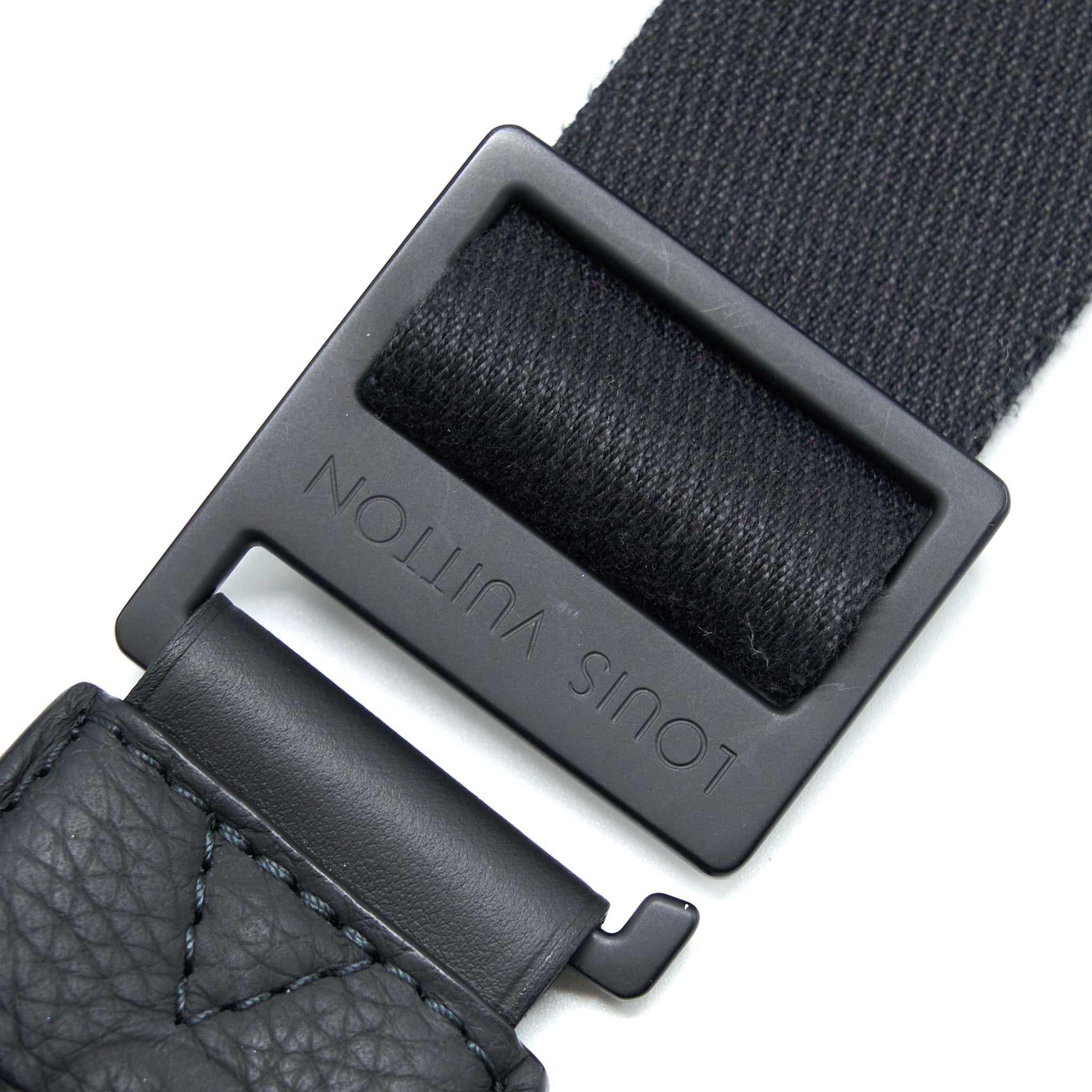 LOUIS VUITTON S LOCK SLINGBAG MONOGRAM-EMBOSSED TAURILLON BLACK BLACK HARDWARE (NEW VERSION)