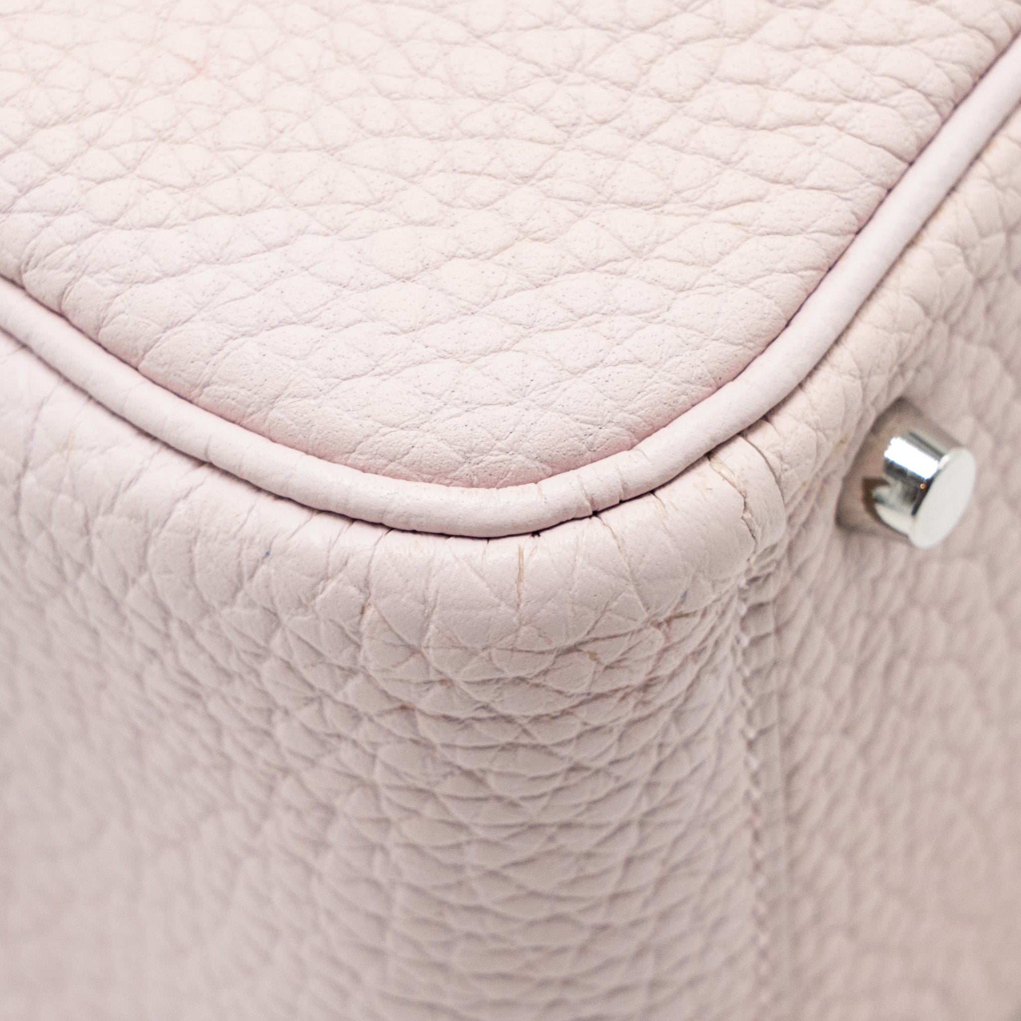 HERMES MINI LINDY CLEMENCE MAUVE PALE SHW