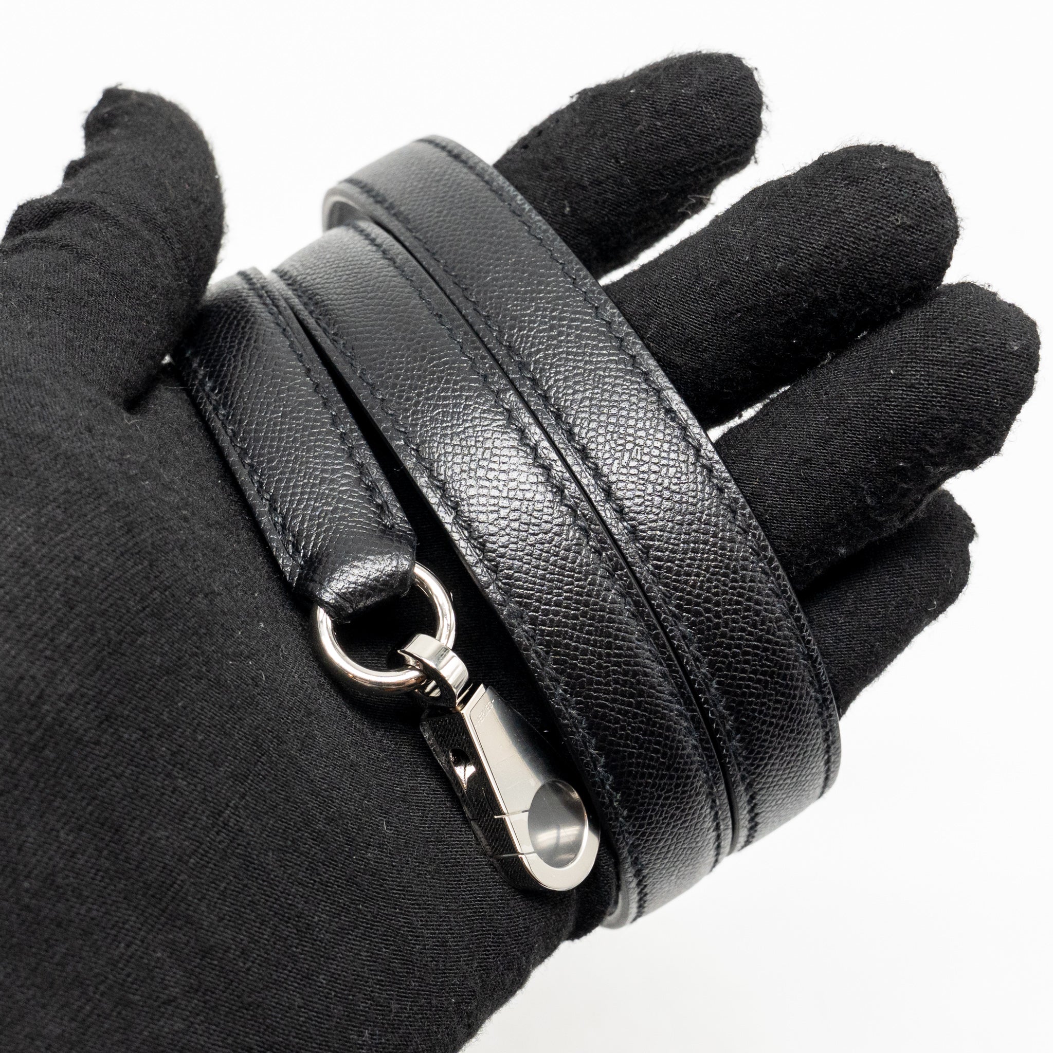 HERMES TOUCH KELLY 25 MADAME / CROCODILE NILOTICUS BLACK SHW