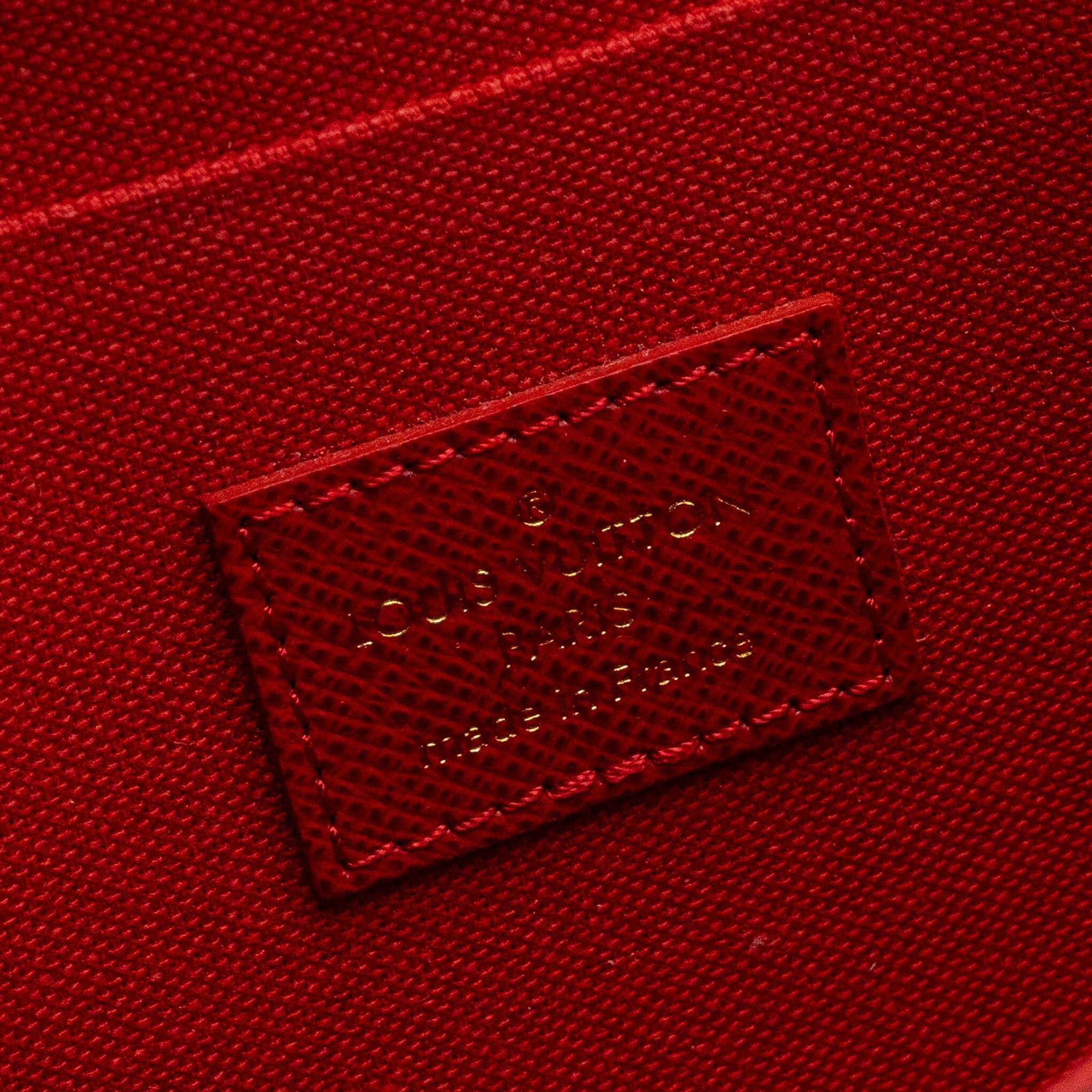 LOUIS VUITTON FELICIE  POCHETTE DAMIER EBENE CANVAS GHW