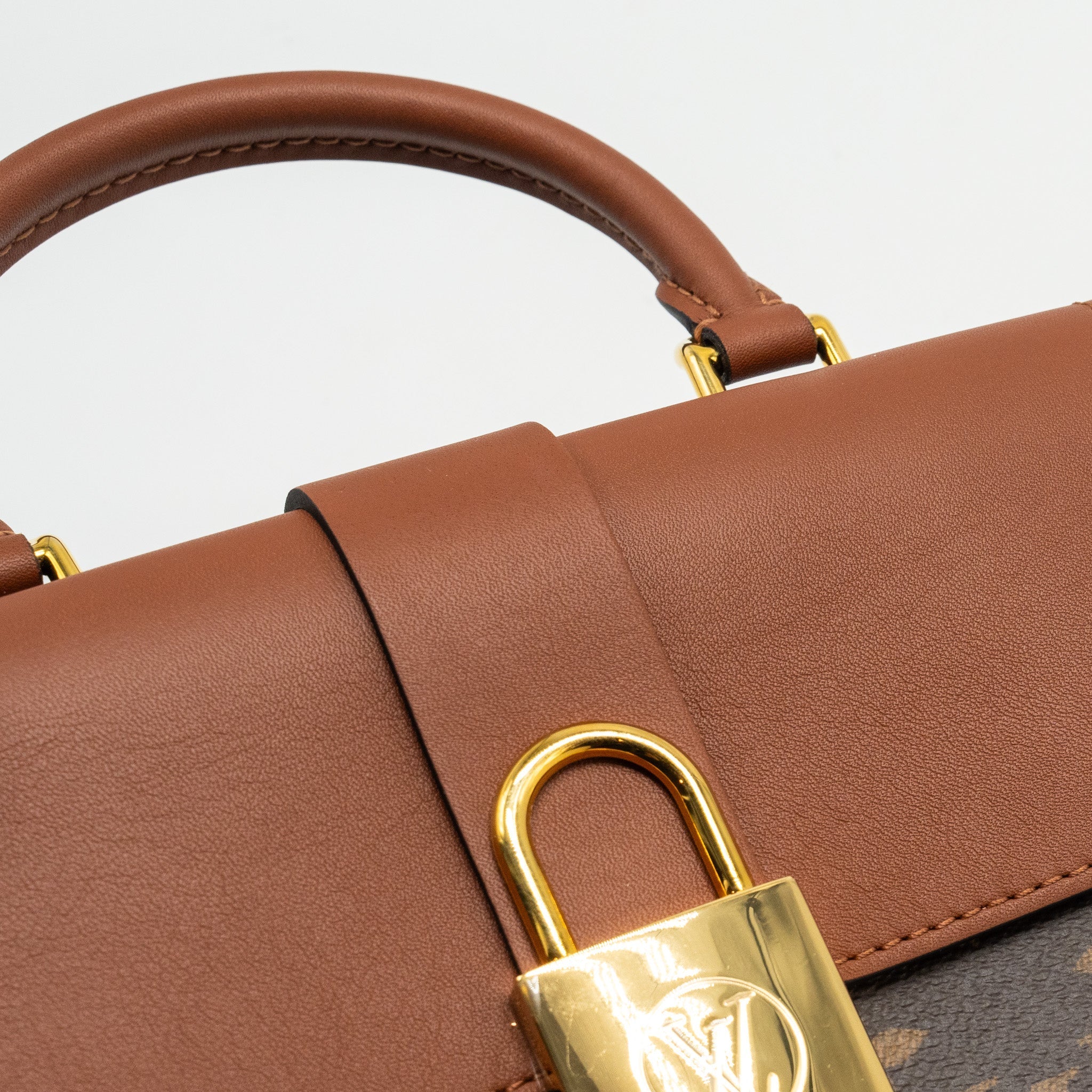 LOUIS VUITTON LOCK BB MONOGRAM CANVAS BROWN GHW