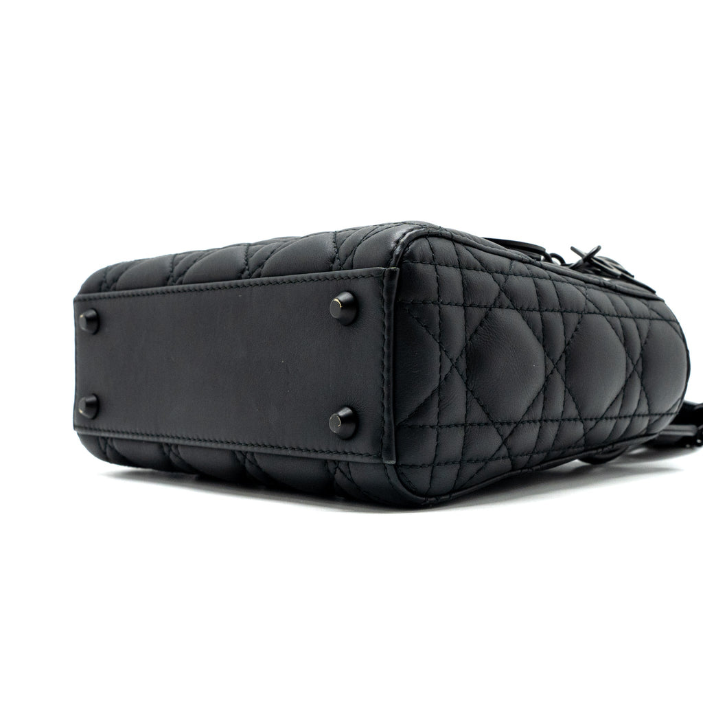 DIOR MINI LADY DIOR CALFSKIN SO BLACK