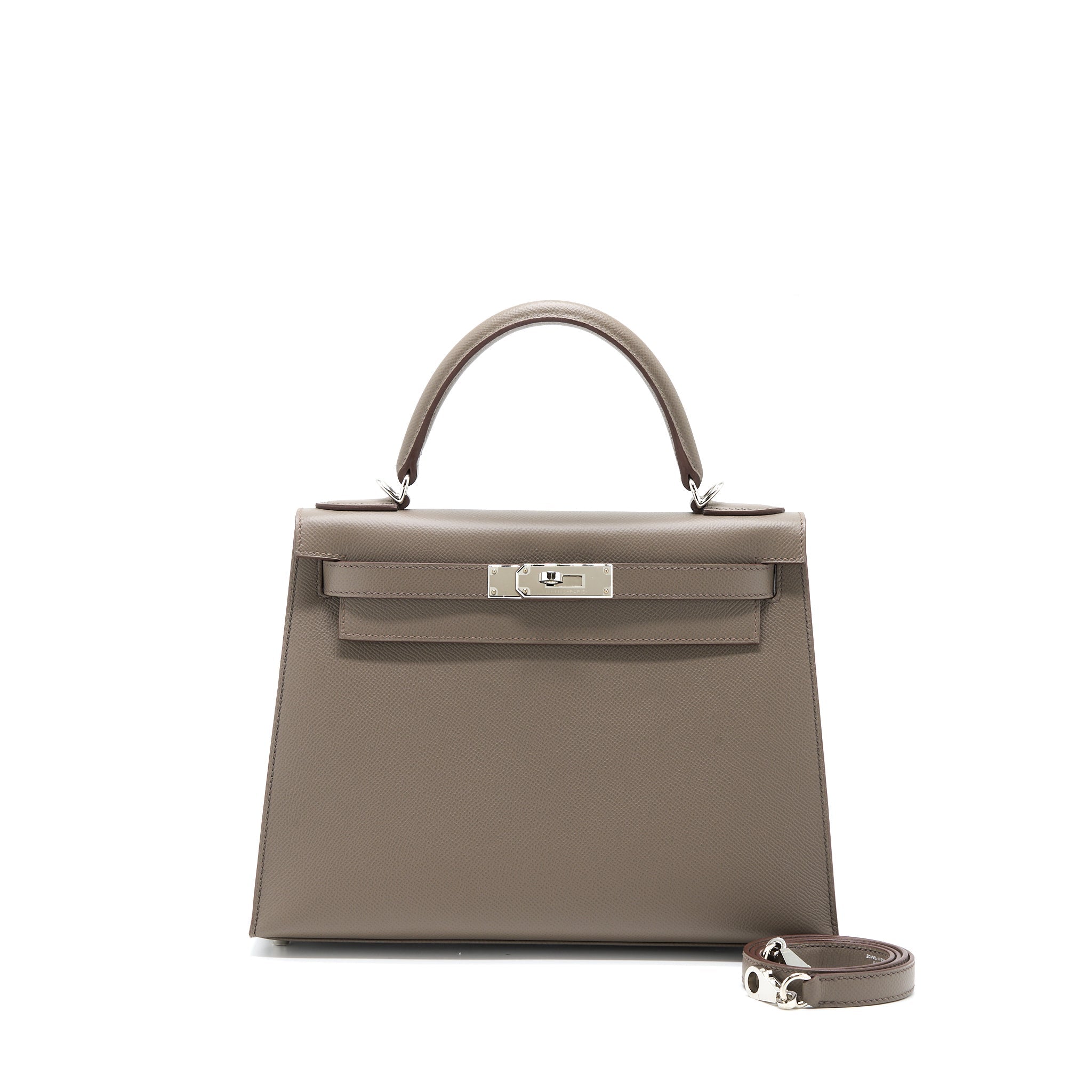HERMES KELLY 28 EPSOM 8F GRIS ETAIN SHW