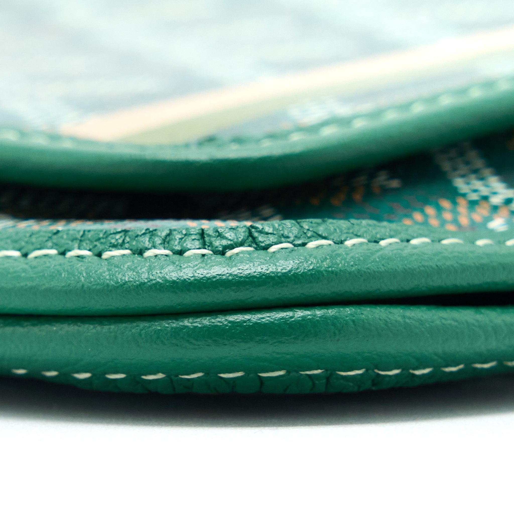 GOYARD PORTEFEUILLE POCHETTE PLUMET GOYARDINE CANVAS VERT SHW